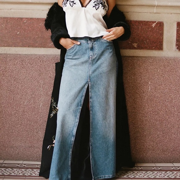 We The Free Come As You Are Denim Maxi Skirt - Picture 15 of 15